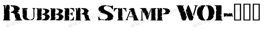 Rubber Stamp W01字体转换 Rubber Stamp W01字体转换